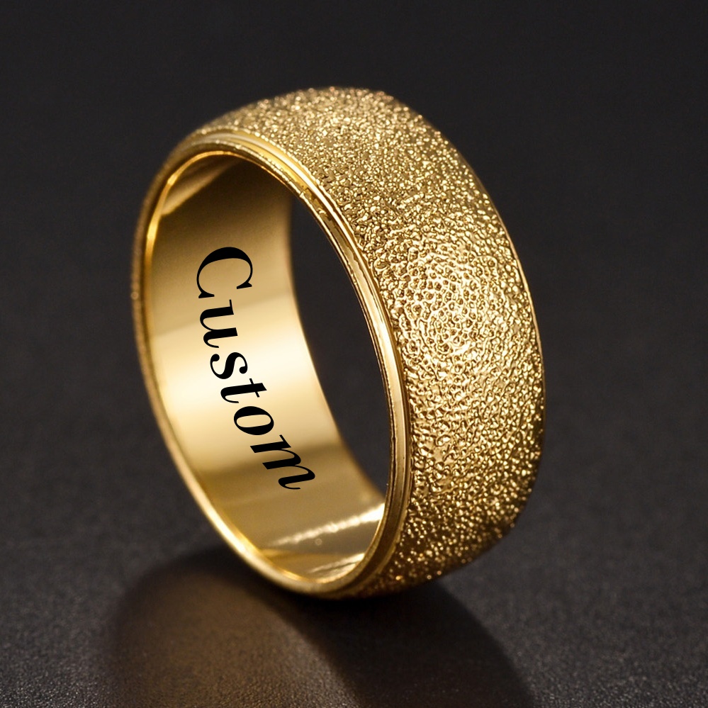 Body Jewelry High Quality - Custom Engrave Fashion Copper Frosted Women