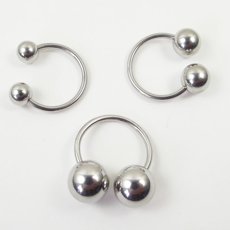 Big Ball Stainless Steel Barbe - Nipple Bar Curved recension och pris