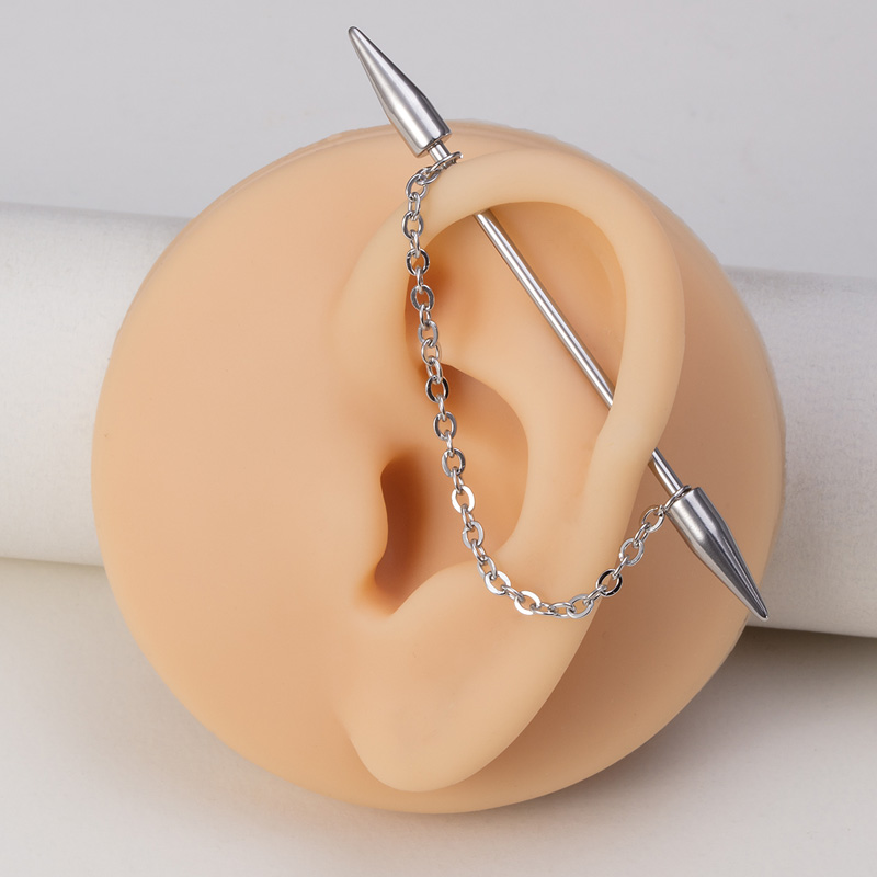 1pc Industrial Piercing Barbel - Industrial Barbell Long recension och pris