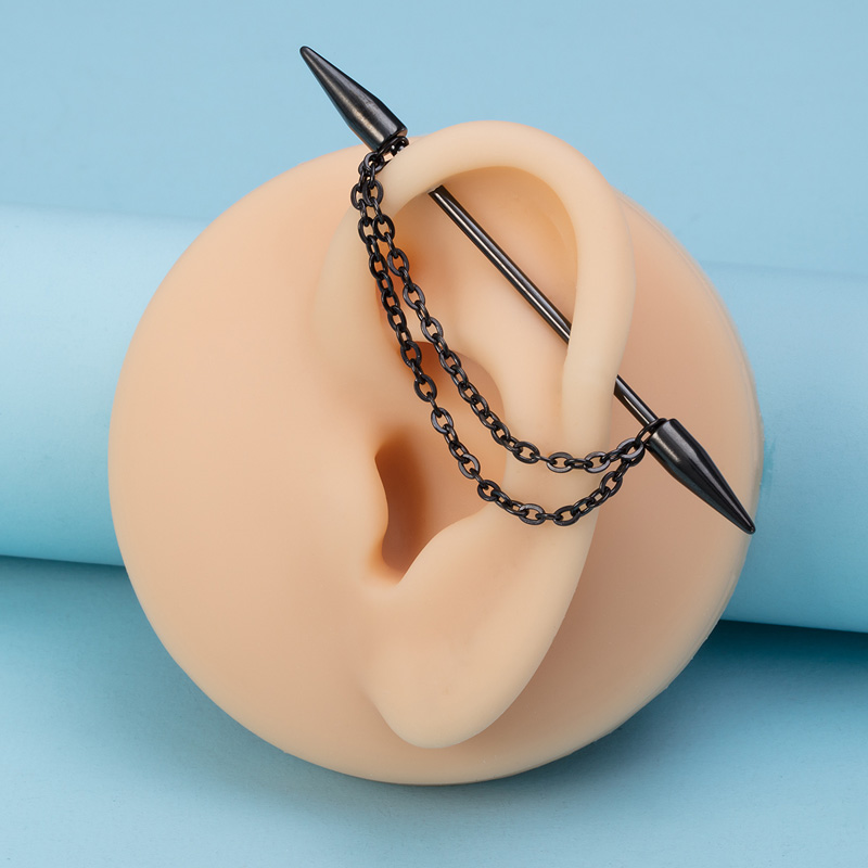 1pc Industrial Piercing Barbel - Industrial Barbell Long recension och pris