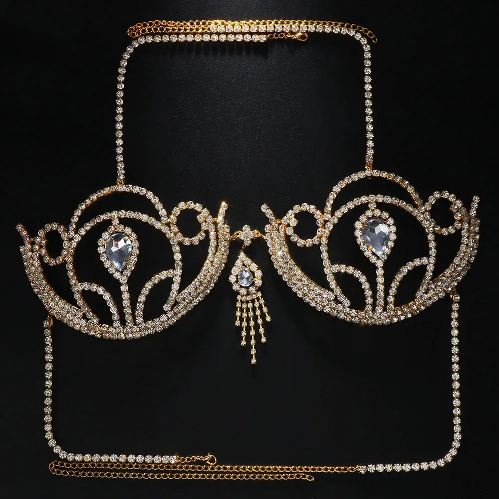 Luxury Rhinestone Bikini Bra G - Body Jewelry Bra recension och pris