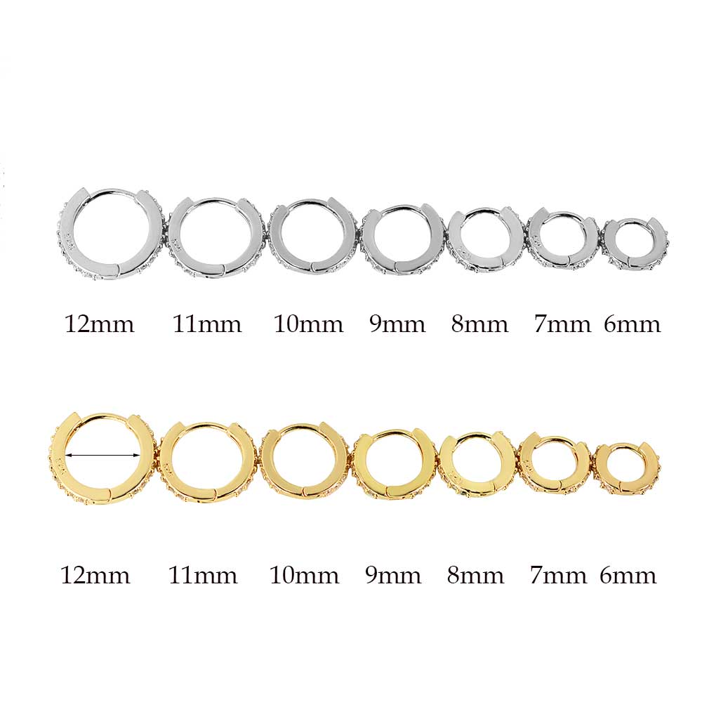 Rainbow CZ Huggies Hoop Earrin - Helix Cartilage Ring recension och pris