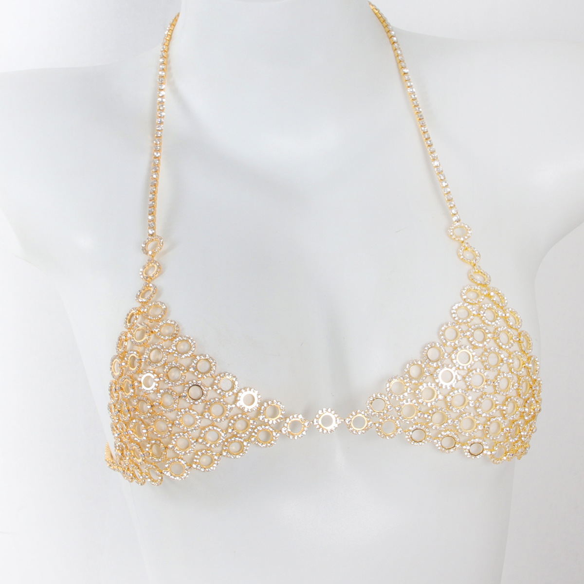 Fashionable Circular Splicing  - Body Jewelry Bra recension och pris