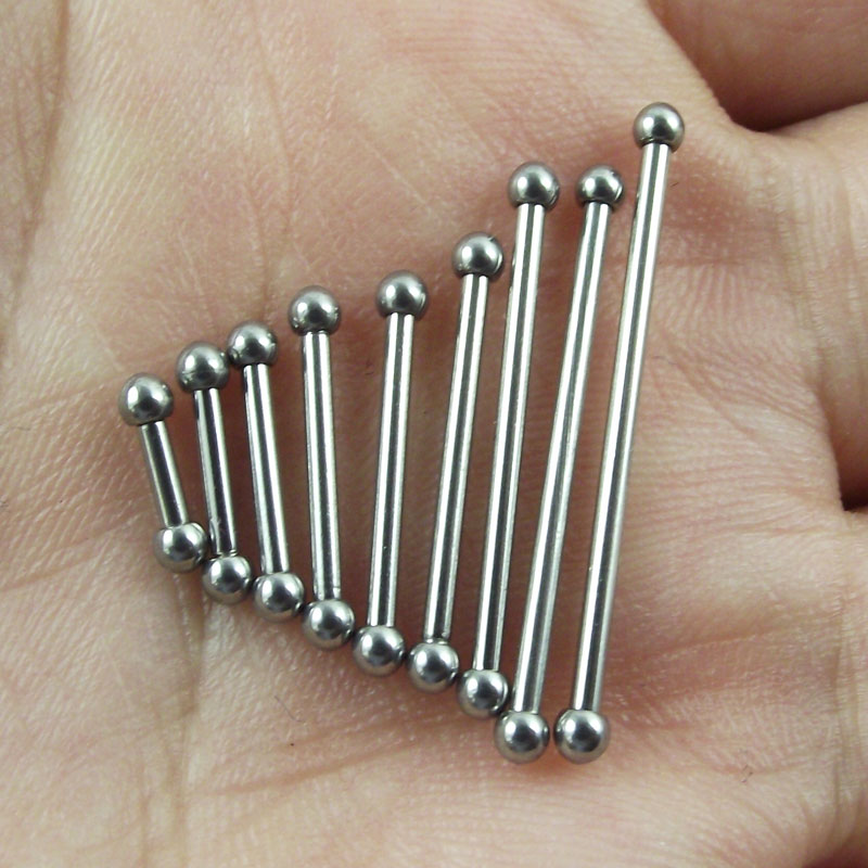 SaYao 2pcs 2mm mini ball Stain - Industrial Barbell Long recension och pris