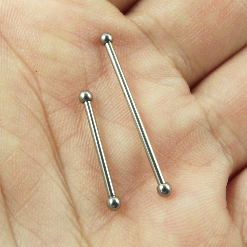 SaYao 2pcs 2mm mini ball Stain - Industrial Barbell Long recension och pris