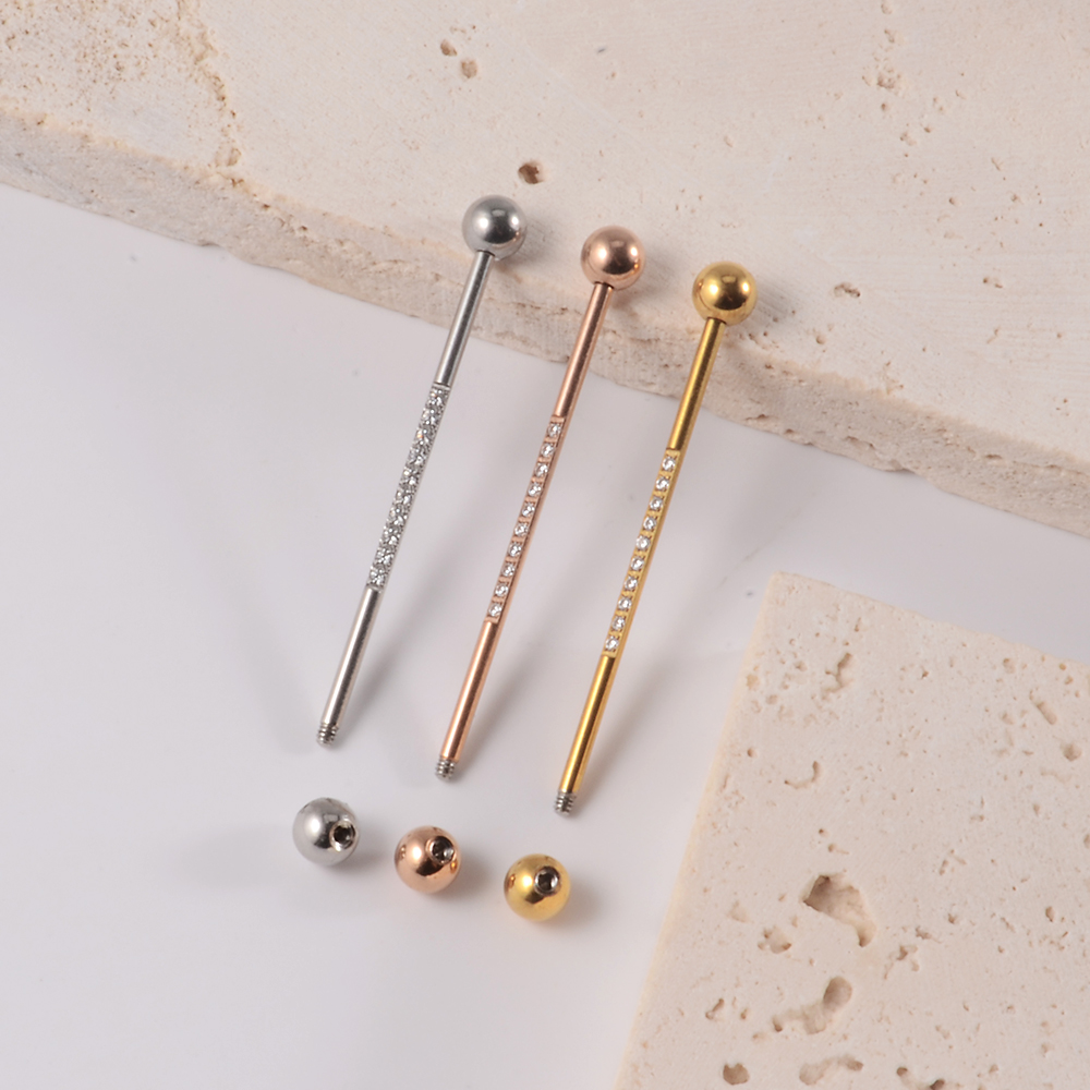1PC Stainless Steel Industrial - Industrial Barbell Long recension och pris