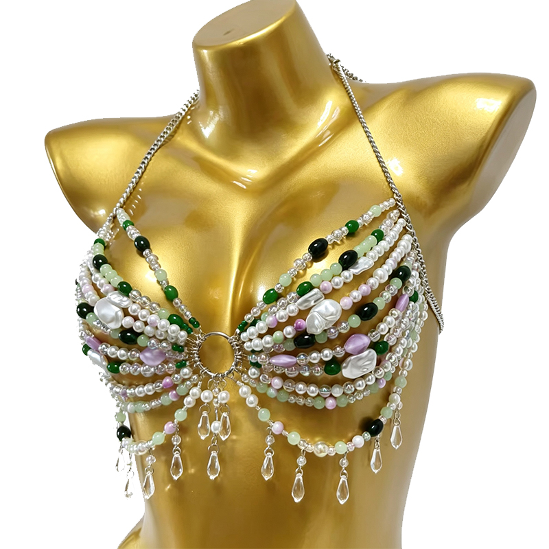 Handmade Music Festival Costum - Body Jewelry Bra recension och pris
