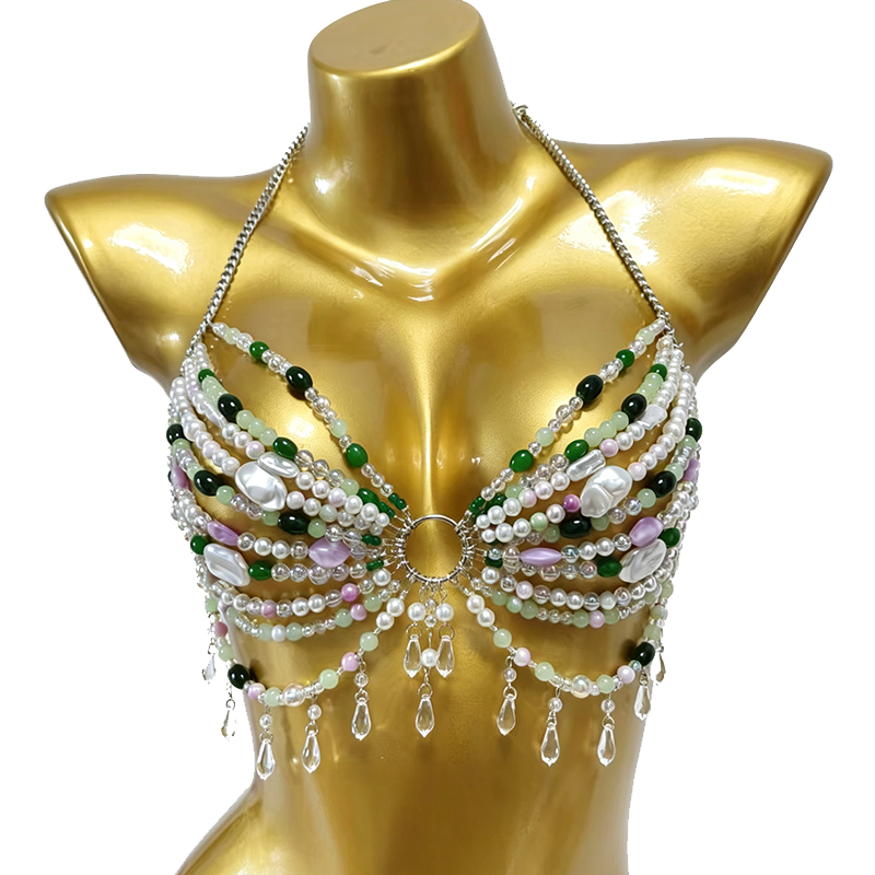 Handmade Music Festival Costum - Body Jewelry Bra recension och pris