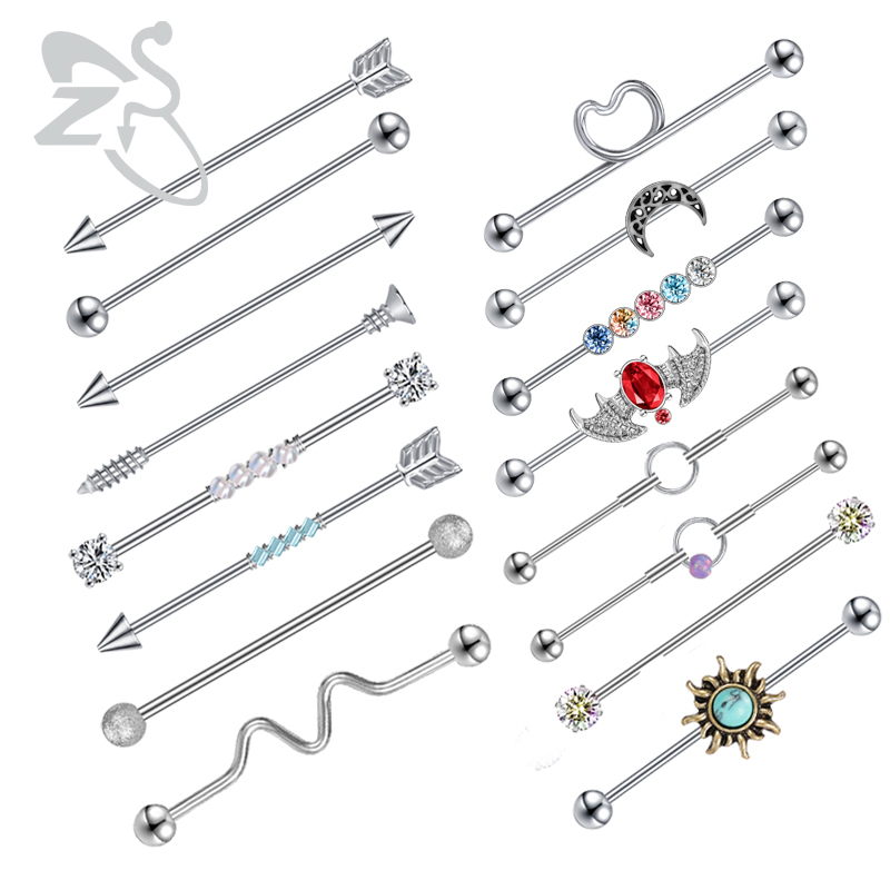 ZS 1PC Surgical Steel Bat Indu - Body Jewelry Surgical Steel recension och pris
