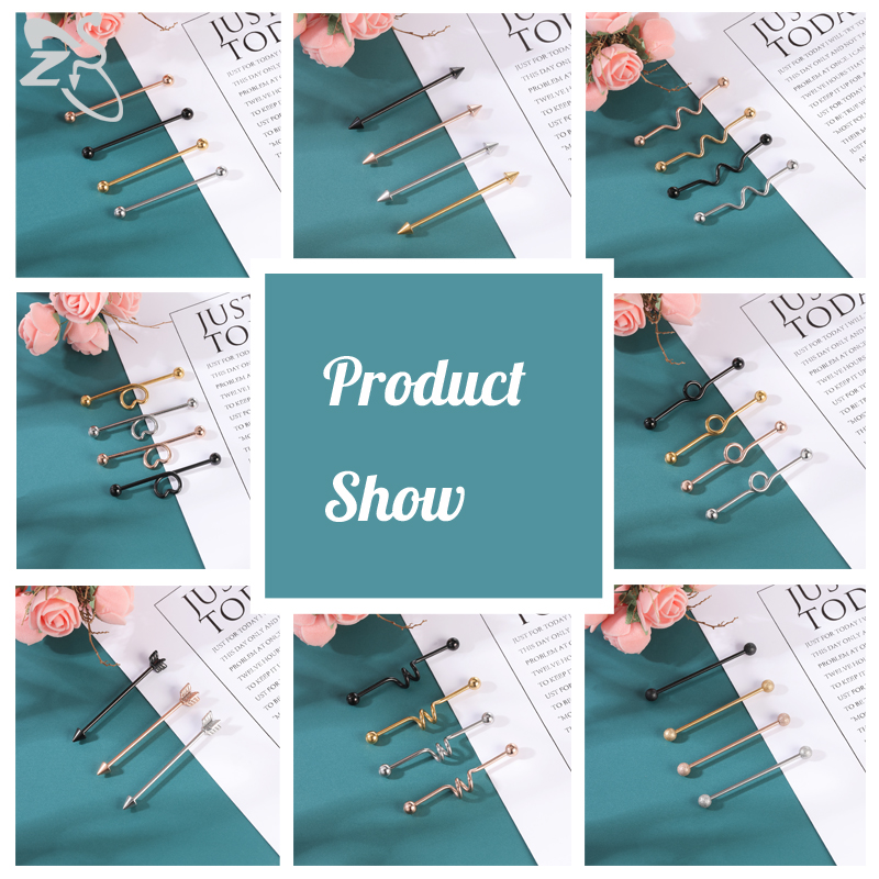 ZS 1PC Surgical Steel Bat Indu - Body Jewelry Surgical Steel recension och pris