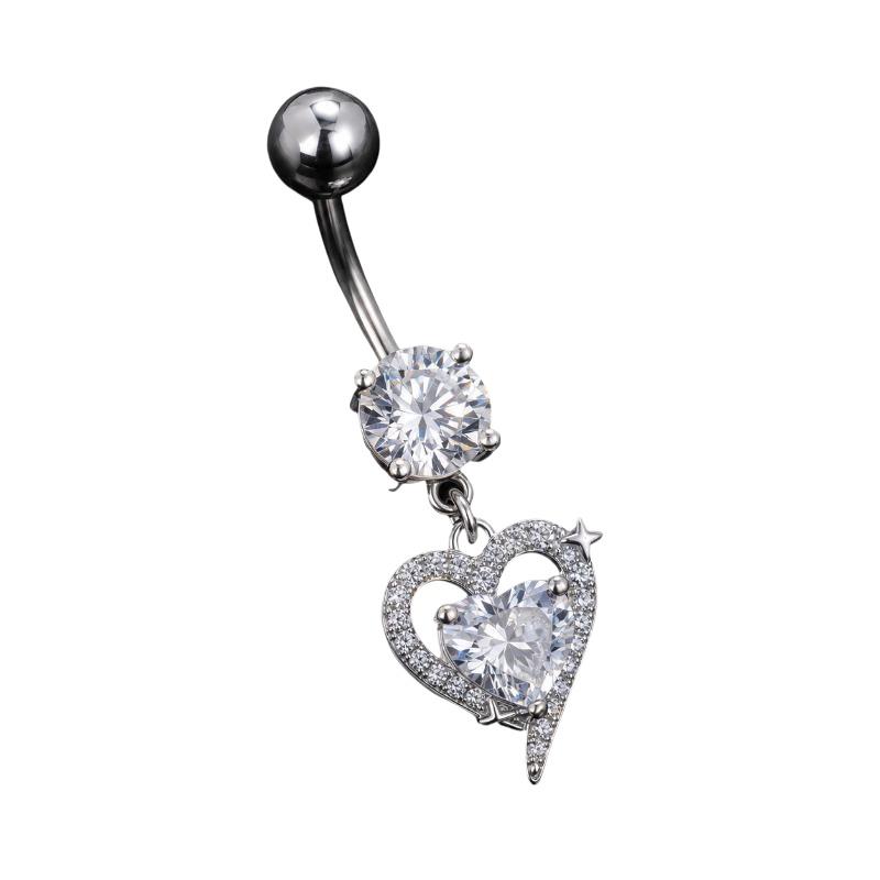 1Pcs Dangle Belly Button Rings - Body Jewelry Surgical Steel recension och pris