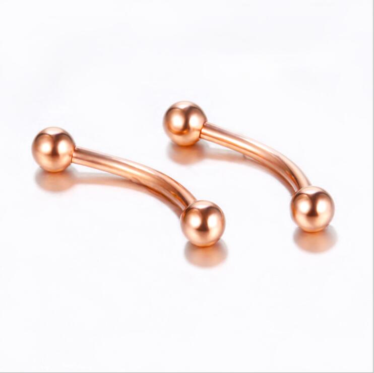 10pc/lot Eyebrow Piercing Curv - Nipple Bar Curved recension och pris