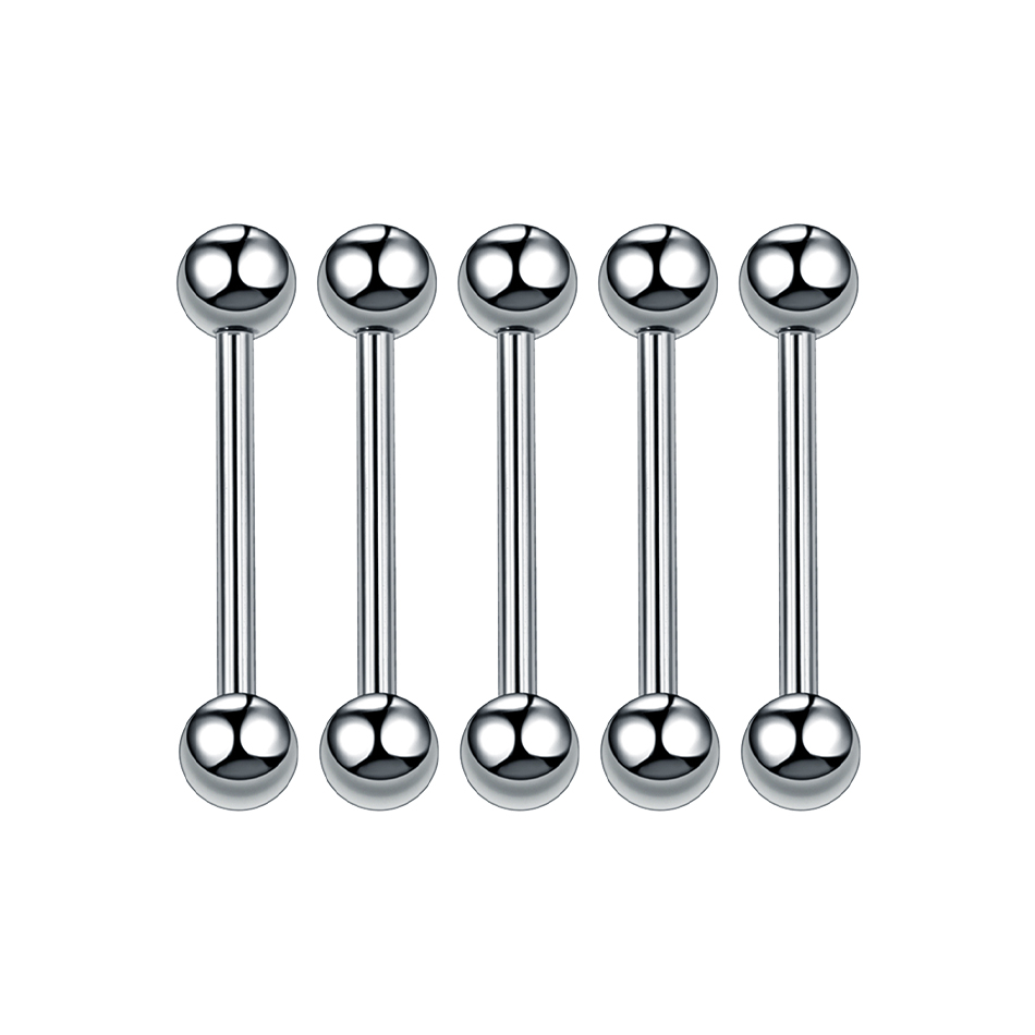 1/5PCS Titanium External Threa - Industrial Barbell Long recension och pris