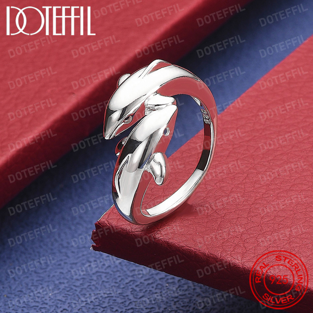925 Sterling Silver Double Dol - Body Jewelry High Quality recension och pris