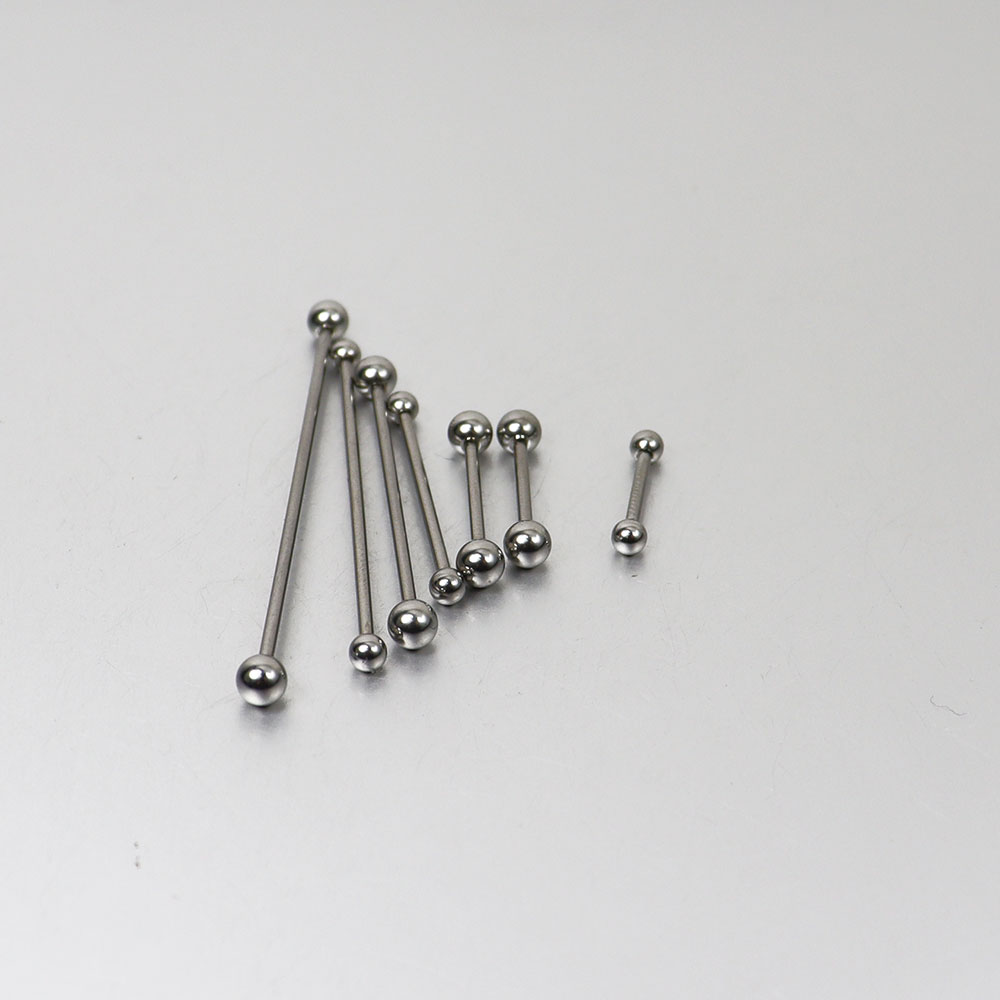 2 Pieces 0.8mm Stainless Steel - Industrial Barbell Long recension och pris