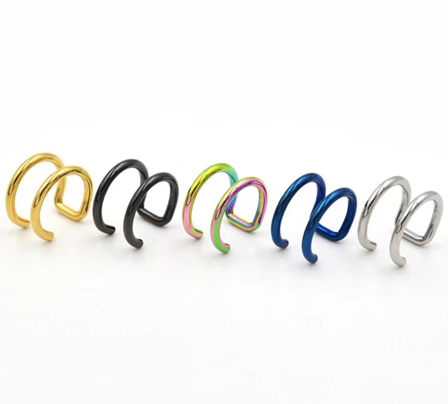 2Pcs 316L Stainless Steel Clip - Helix Cartilage Ring recension och pris