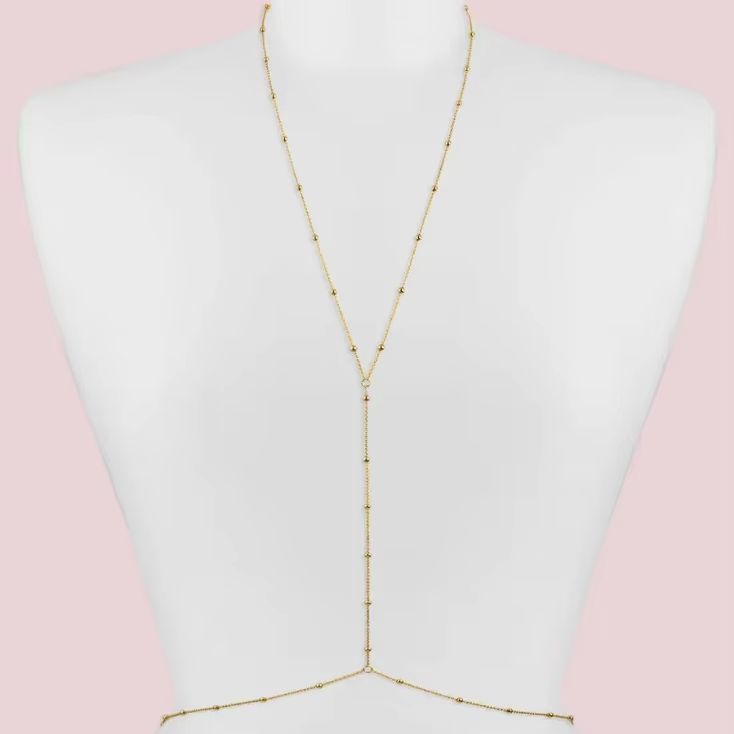 Fashion Simple Bead Chain Bohe - Body Jewelry Bra recension och pris