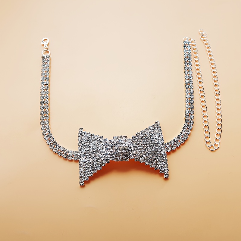 Exquisite Elegant Rhinestone B - Body Jewelry Necklace recension och pris