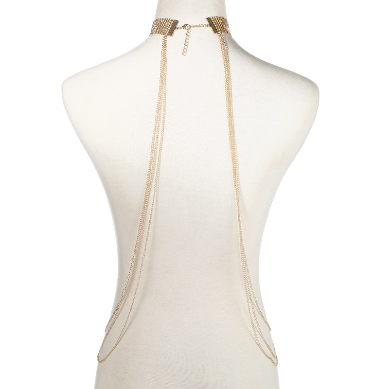 Gold Color Body Chain Women  R - Body Jewelry Bra recension och pris