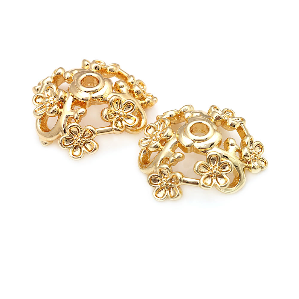 18K Gold Color Brass Flower Sh - Body Jewelry High Quality recension och pris