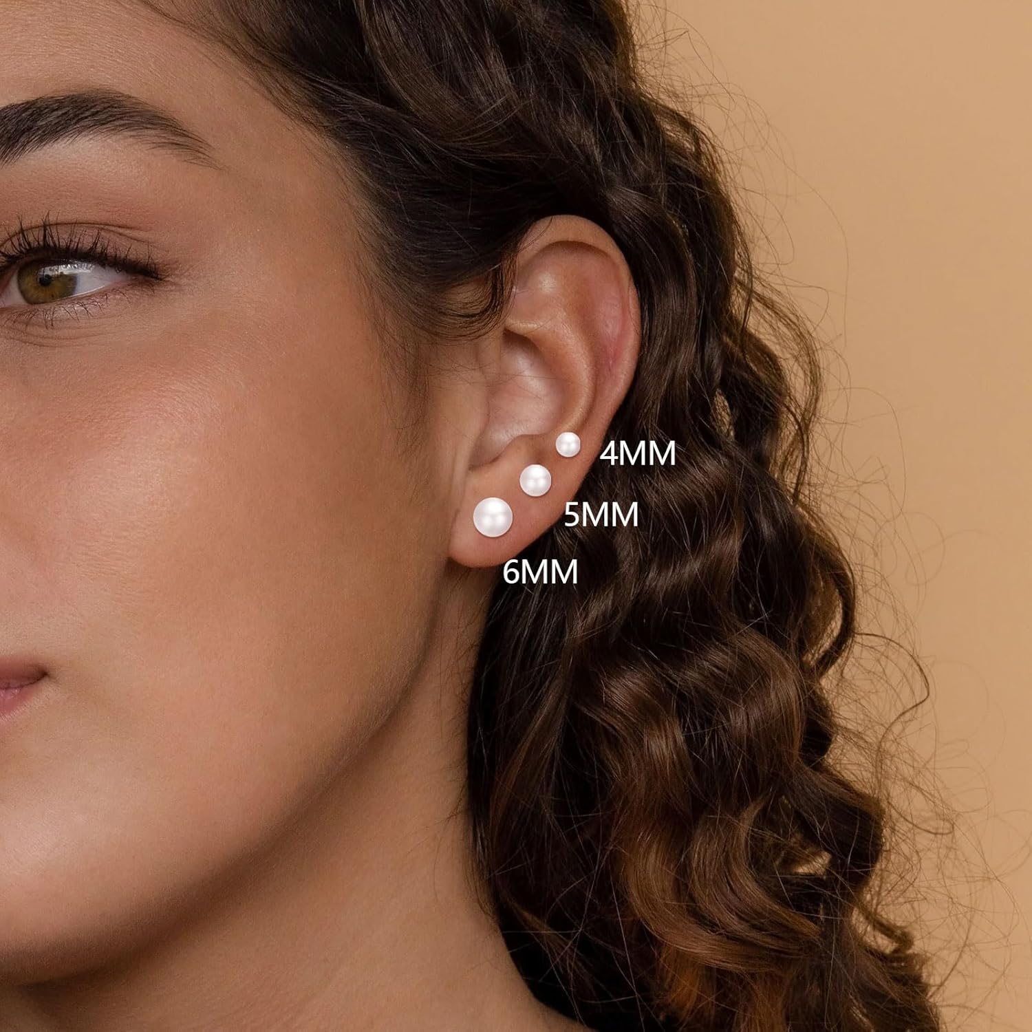 3 Pairs Tiny Pearl Stud Earrin - Body Jewelry Flat Back recension och pris
