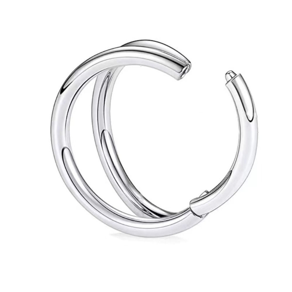 Creative Stainless Steel Doubl - Helix Cartilage Ring recension och pris