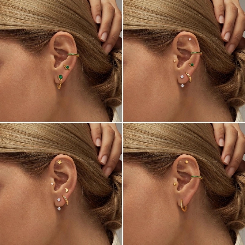 20pcs Stainless Steel Delicate - Body Jewelry Flat Back recension och pris