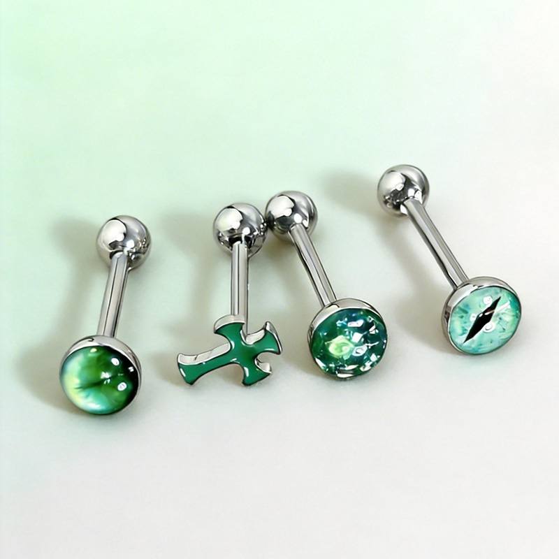 1Pc High-Quality Trendy Green  - Body Jewelry High Quality recension och pris
