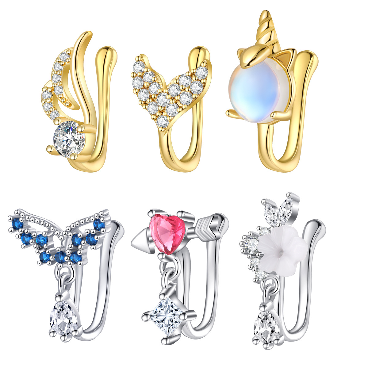 Fake Nose Piercing Jewelry Hig - Body Jewelry High Quality recension och pris