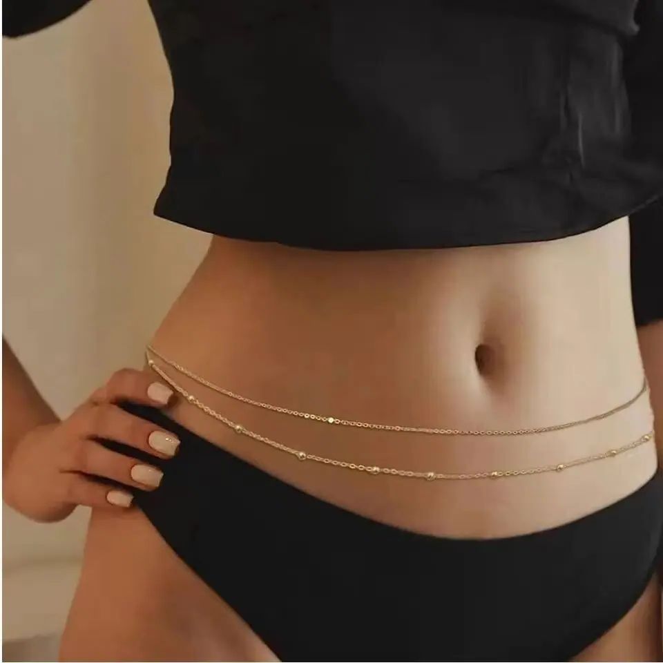 HipHop Double Layers Belly Cha - Body Jewelry Bra recension och pris