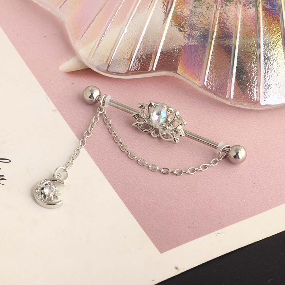 Piercing Punk Style Heart Pend - Industrial Barbell Long recension och pris