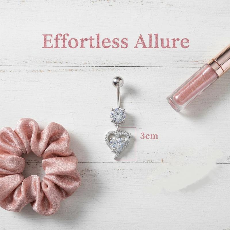 1Pcs Exquisite Dangle Belly Bu - Body Jewelry Surgical Steel recension och pris